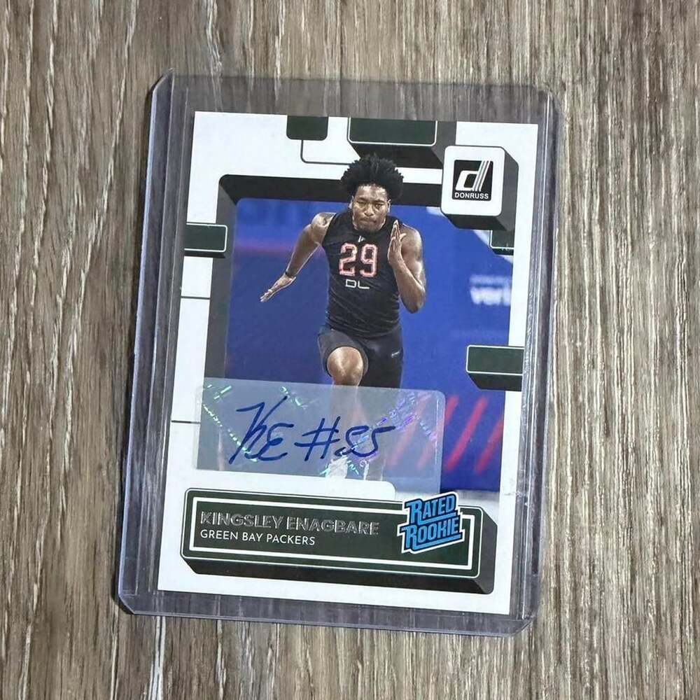 Donruss Kingsley Enagbare Rated Rookie Autograph Card #396 Green Bay Packers